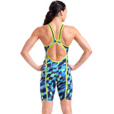Arena - Aqua Gleam Limited Edition Women's Open-Back Powerskin Carbon Air3 Kneeskin – Aqua/Gleam