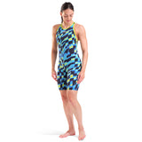 Arena - Aqua Gleam Limited Edition Women's Open-Back Powerskin Carbon Air3 Kneeskin – Aqua/Gleam