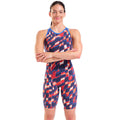 Arena - Aqua Gleam Limited Edition Women's Open-Back Powerskin Carbon Air3 Kneeskin – Red/White/Blue