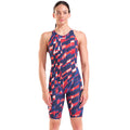 Arena - Aqua Gleam Limited Edition Women's Powerskin ST Next Open Back – Red/White/Blue