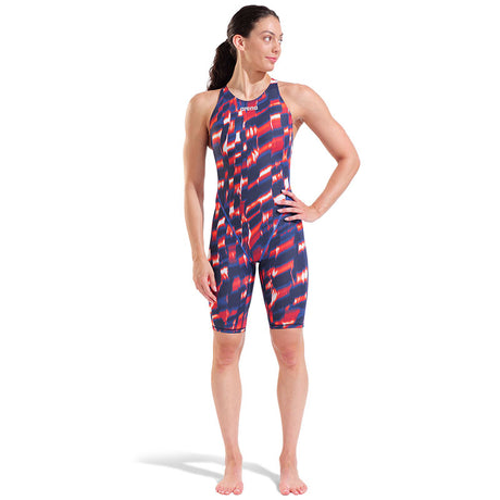 Arena - Aqua Gleam Limited Edition Women's Powerskin ST Next Open Back – Red/White/Blue