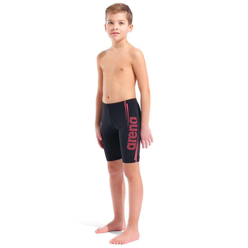 Arena - Bold Boy's Swim Jammer - Black/Bright Coral