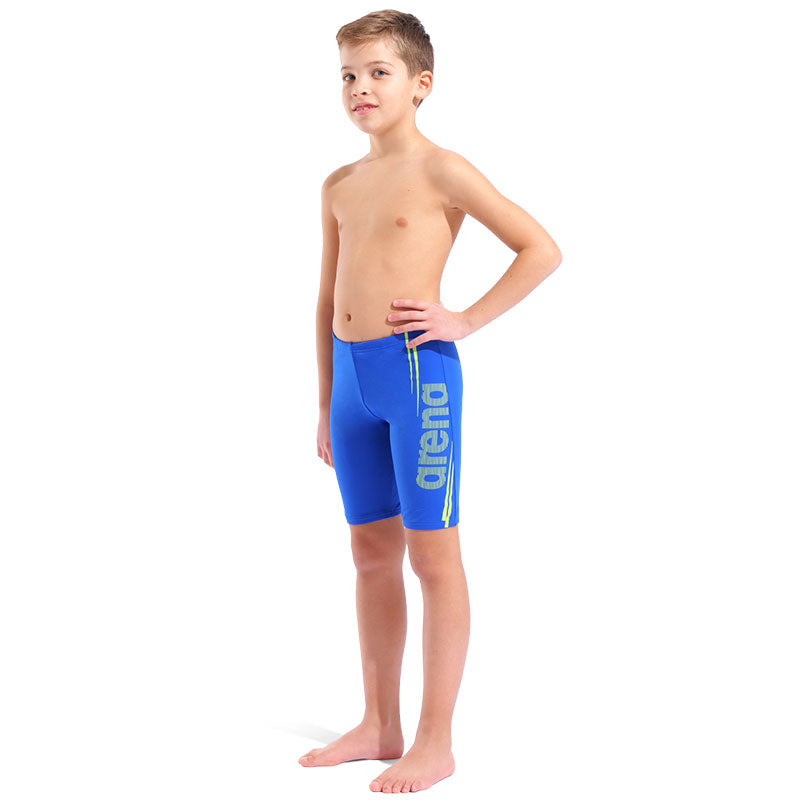 Arena - Bold Boy's Swim Jammer - Neon Blue/Artic Lime