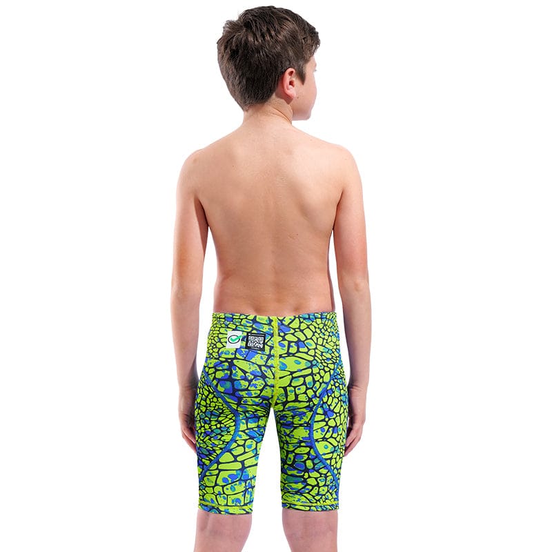 Arena - Boys Powerskin ST Next Snakeskin Jammers – Snake/Green