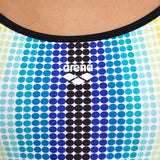 Arena - Circle Stripe Lace Back Ladies Swimsuit - Black/Multi