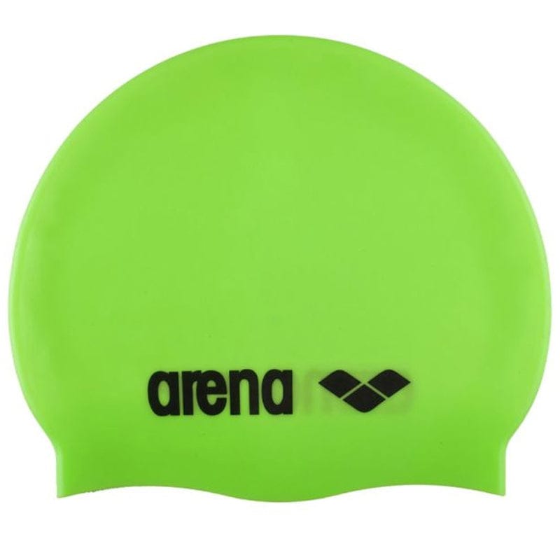 Arena - Classic Silicone Swim Cap - Acid Lime-Black