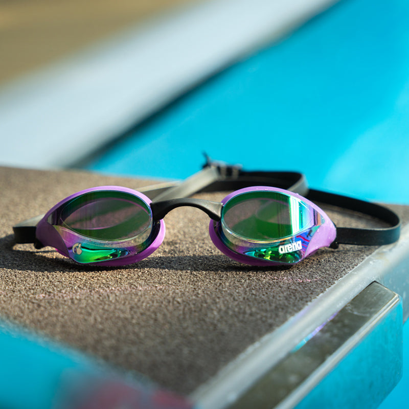 Arena - Cobra Core Swipe Mirror Goggle - Emerald/Plum/Black