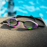 Arena - Cobra Core Swipe Mirror Goggle - Emerald/Plum/Black