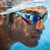 Arena - Cobra Edge Swipe Mirror Goggle - Emerald/Peacock/Black