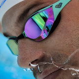 Arena - Cobra Edge Swipe Mirror Goggle - Emerald/Peacock/Black