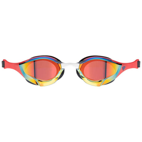 Arena - Cobra Edge Swipe Mirror Goggle - Gold/Red