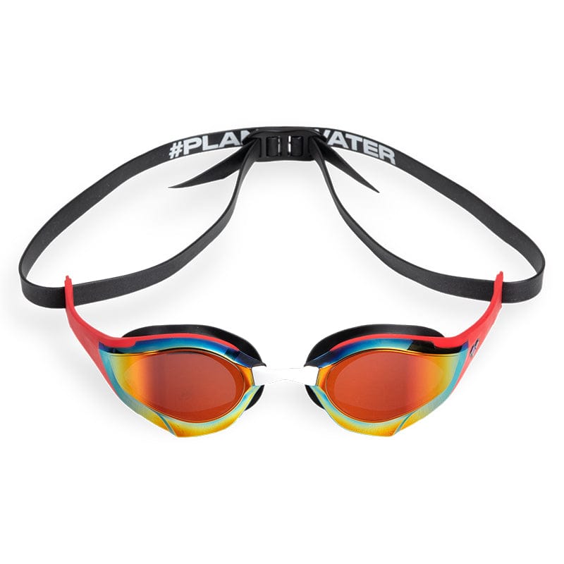Arena - Cobra Edge Swipe Mirror Goggle - Gold/Red