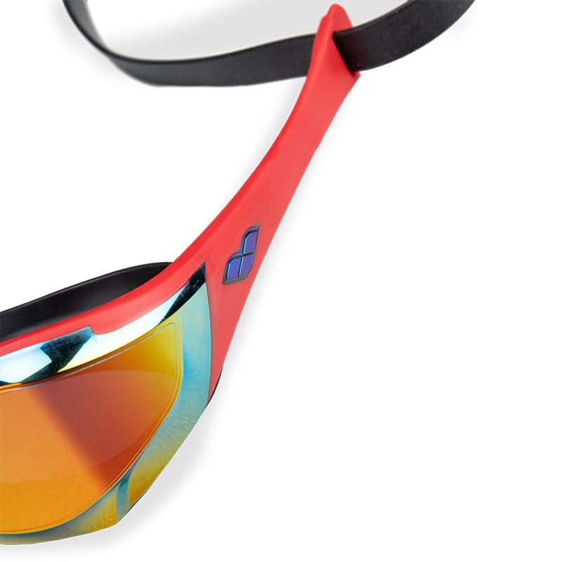 Arena - Cobra Edge Swipe Mirror Goggle - Gold/Red
