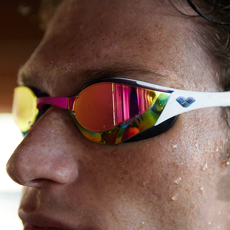 Arena - Cobra Edge Swipe Mirror Goggle - Violet/White/Black