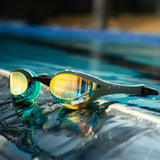 Arena - Cobra Ultra Swipe Mirror Goggles - Aqua/Sage/Peacock