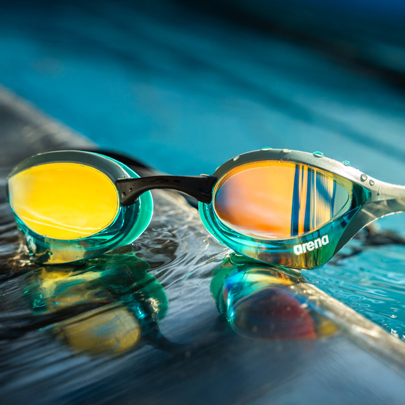 Arena - Cobra Ultra Swipe Mirror Goggles - Aqua/Sage/Peacock