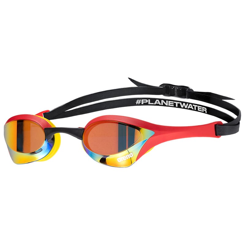 Arena - Cobra Ultra Swipe Mirror Goggles - Gold/Red