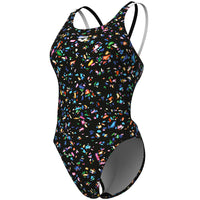 Arena - Confetti Swim Tech Multi Back Ladies Swimsuit - Black/Multi