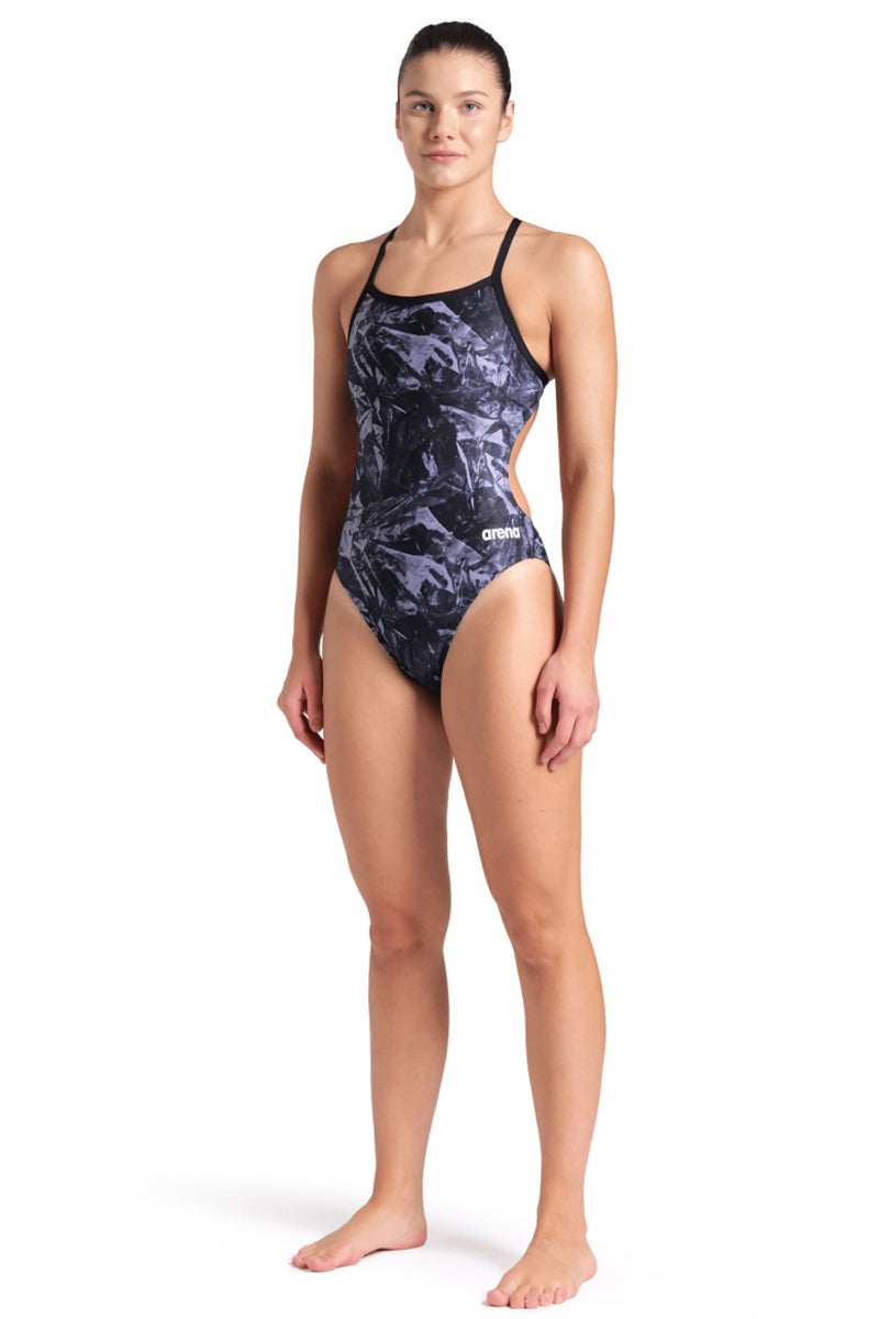 Arena - Crackle Challenge Back Ladies Swimsuit - Black/Team Black