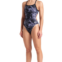 Arena - Crackle Challenge Back Ladies Swimsuit - Black/Team Black