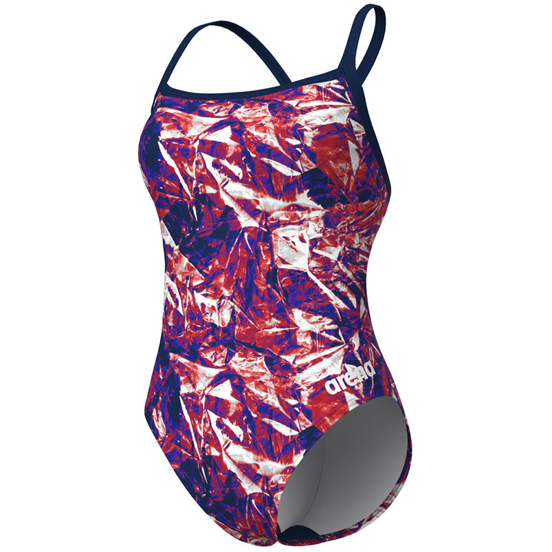 Arena - Crackle Challenge Back Ladies Swimsuit - Black/Team Red