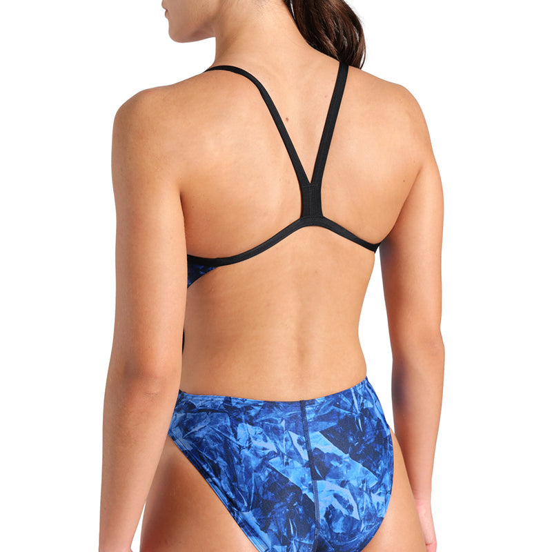 Arena - Crackle Challenge Back Ladies Swimsuit - Black/Team Royal