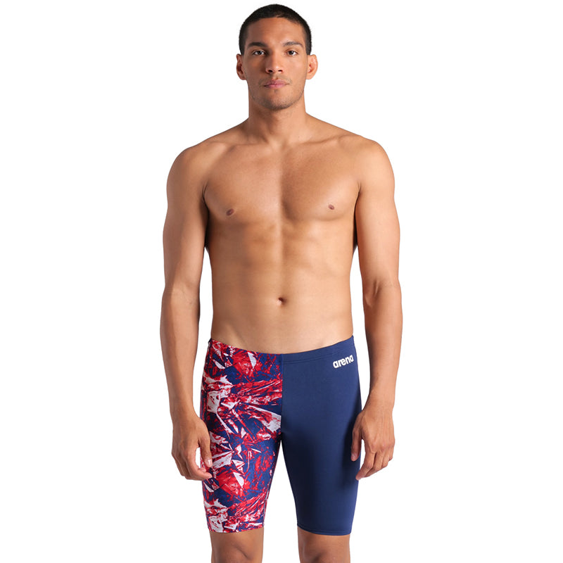 Arena - Crackle Swim Men's Jammer - Navy/Team Red