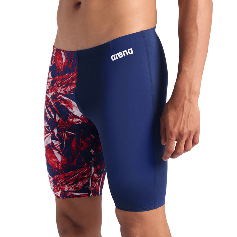 Arena - Crackle Swim Men's Jammer - Navy/Team Red