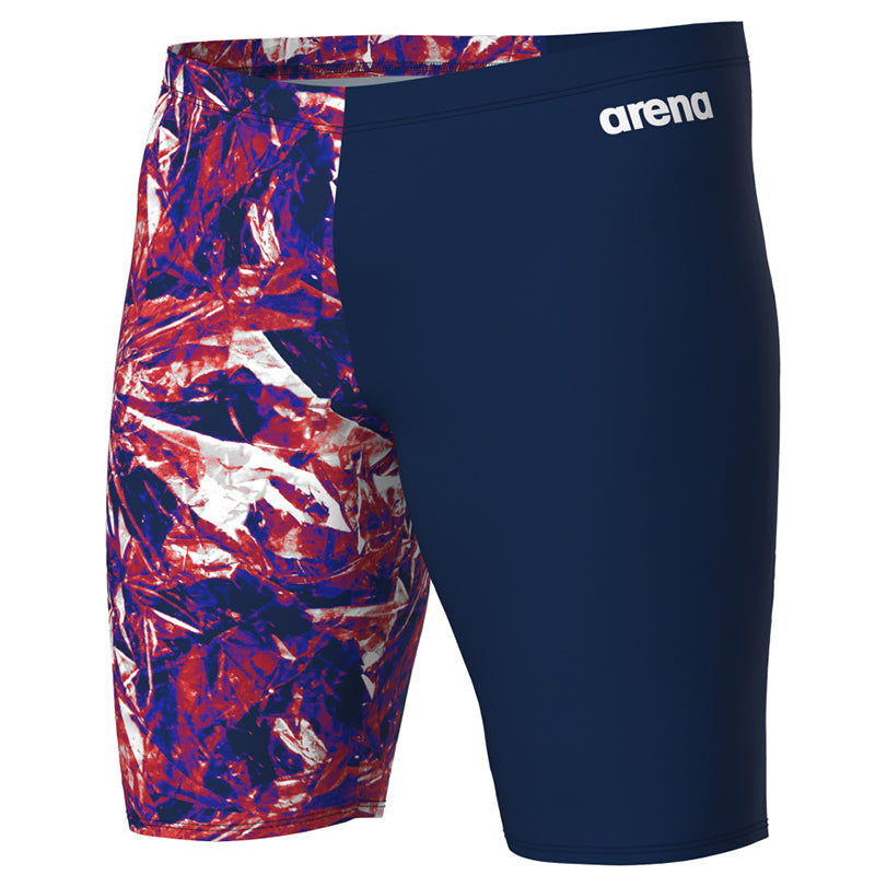 Arena - Crackle Swim Men's Jammer - Navy/Team Red