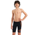 Arena - Design Swim Boy's Jammer - Black-Team Orange/Turquoise
