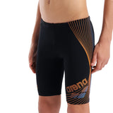Arena - Design Swim Boy's Jammer - Black-Team Orange/Turquoise