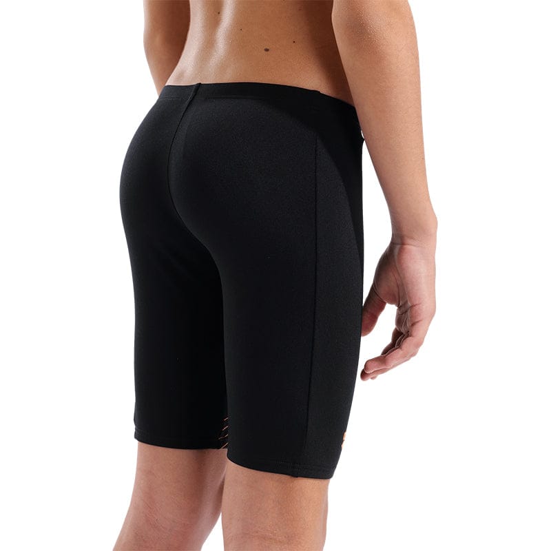 Arena - Design Swim Boy's Jammer - Black-Team Orange/Turquoise
