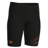 Arena - Design Swim Boy's Jammer - Black-Team Orange/Turquoise