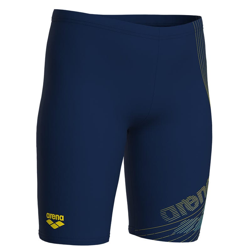 Arena - Design Swim Boy's Jammer - Navy-Yellow Star/Water