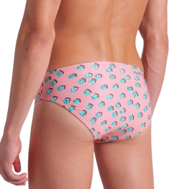 Arena - Dices Men's Brief - Pink/Multi