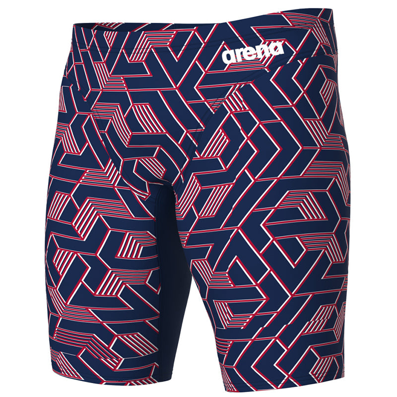 Arena - Escape Swim Men's Jammer - Navy/Team Red