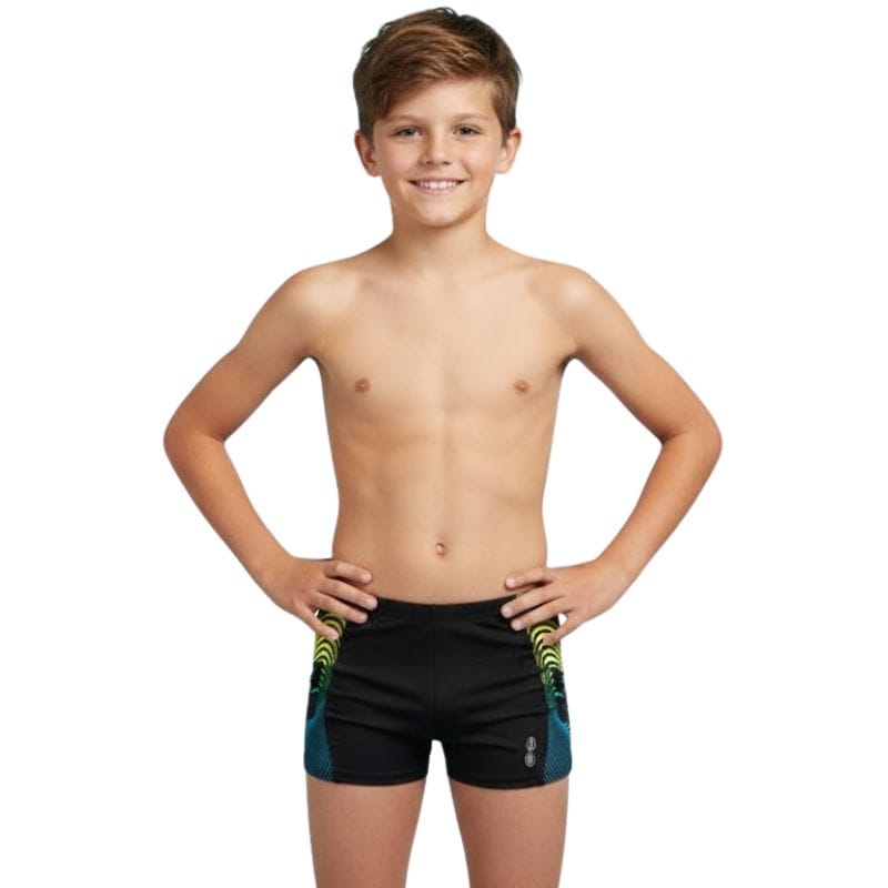 Arena - Espiral Junior Shorts - Black/Green