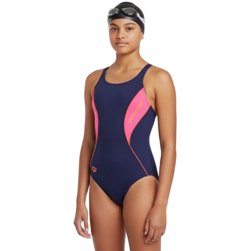 Arena - Fiord Swim Pro Back Junior Swimsuit - Navy/Rose
