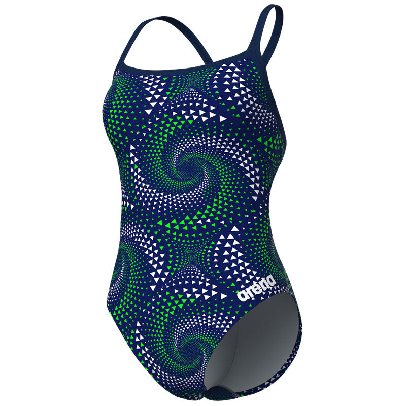 Arena - Fireflow Challenge Back Ladies Swimsuit - Navy/Team Blue Green