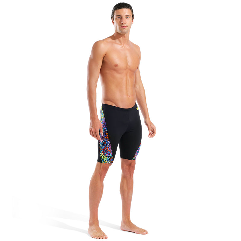 Arena - Garden Men's Swim Training Jammer - Black/Black-Multi