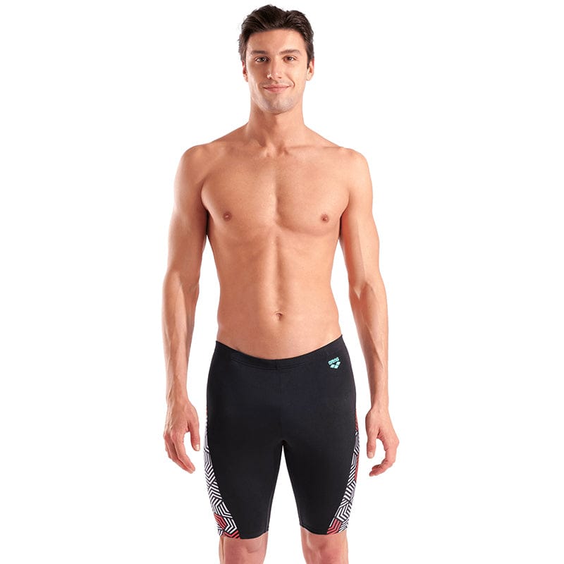 Arena - Geometry Men's Jammer - Black/Multi