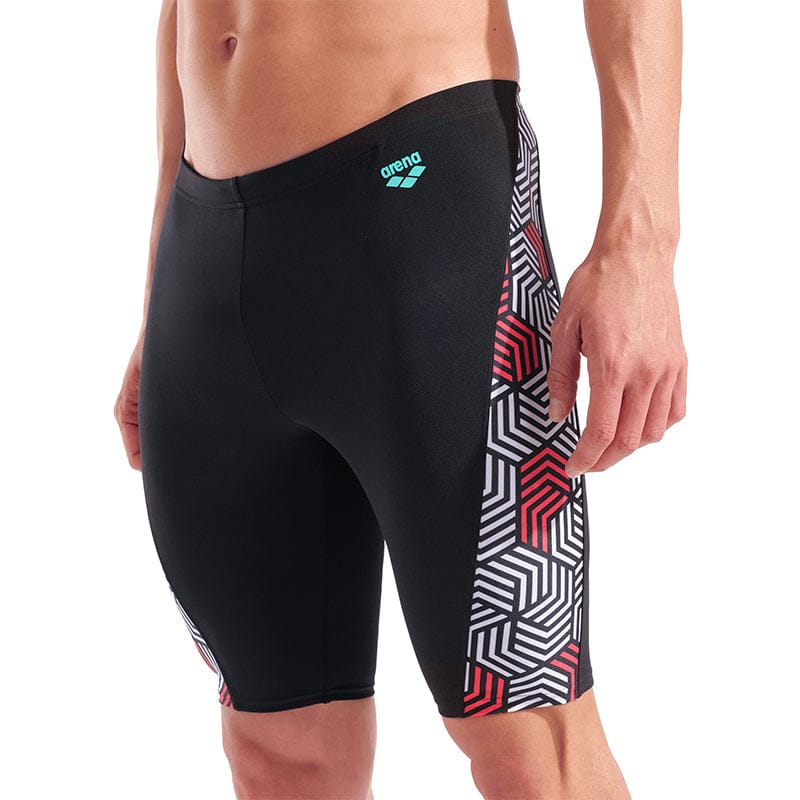 Arena - Geometry Men's Jammer - Black/Multi