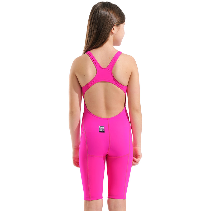 Arena - Girls Limited Edition Powerskin Impulso Open Back – Shocking Pink/Water