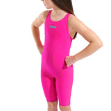 Arena - Girls Limited Edition Powerskin Impulso Open Back – Shocking Pink/Water