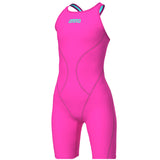 Arena - Girls Limited Edition Powerskin Impulso Open Back – Shocking Pink/Water