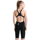 Arena - Girls' Powerskin Impulso Open Back – Black/Teal