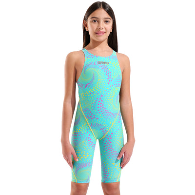 Arena - Girls Powerskin ST Next Ltd. Edition Fireflow Open Back – Seaglass