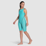 Arena - Girls’ Powerskin ST Next Open Back - Aquamarine