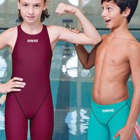 Arena - Girls’ Powerskin ST Next Open Back - Deep Red