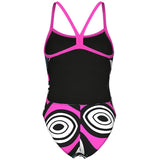 Arena - Illusion Challenge Back Ladies Swimsuit - Black/Pink